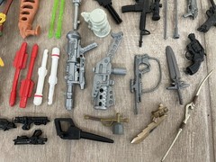 Vintage Action Figures Accessories Lot Weapons Missiles Guns Knifes 90s 80s