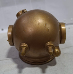 Vintage 1964 Hasbro Hong Kong GI Joe Deep Sea Diving Helmet with Plates NJ-110