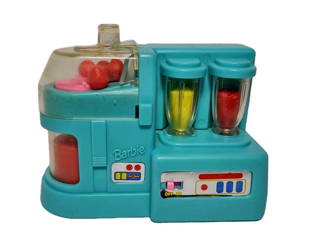 Barbie Smoothie Station Blender Wind Up Drinks Fruit Kitchen Store 1994 Vintage