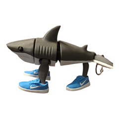 Tralalero Tralala Brainrot Articulated Toy Keychain – Wiggly Fidget Figure Charm