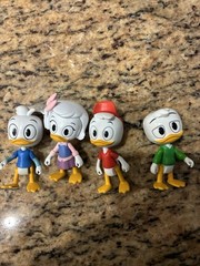 DISNEY DUCKTALES FIGURE LOT HUEY DEWEY LOUIE WEBBY