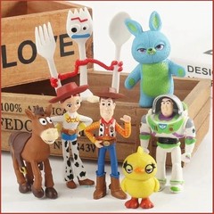 7Pcs Toy Story 4 Action Figures Set Woody Buzz Jessie Forky Model Doll – no box
