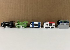 TOMY Capsule Plarail Lot of 4 Wind-Up’s & 1 Express Car