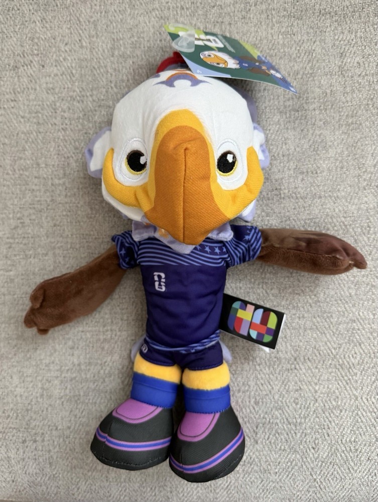 Jazwares FIFA® World Cup 2026 USA 10” Plush Official Clutch™ Bald Eagle NWT