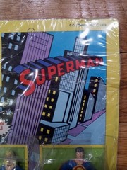 VINTAGE 1979 SUPERMAN SUPERGIRL FIGURE SET ITALY GIOCATTOLI- RARE MOC