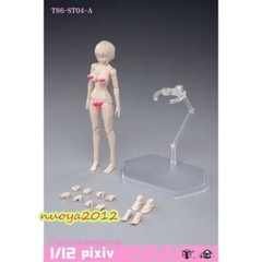 US 86TOYS 1:12 T86-ST03-A Pale Skin Large Bust 6in Female Joint Figure Head Body