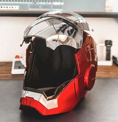 IN US AUTOKING Iron Man MK5 1:1 Helmet Wearable Voice-control Mask Cosplay Gift