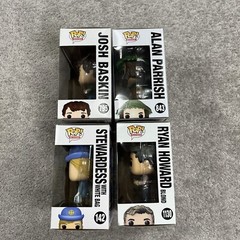 Funko Pop Movies Ad Icons TV Jumanji Big Office Pan Am Figures Mixed Lot Of 4