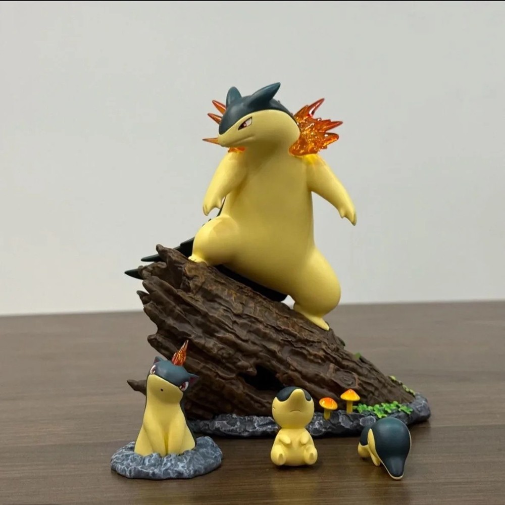 Pokemon Typhlosion Quilava Cyndaquil Figure 13cm PVC Action Statue Model Toy