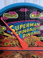 1978 Mattel SUPERMAN Spinball Pinball – Retro Tabletop Pinball Game