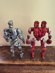Real Steel Movie Atom & Twin Cities 5″ Action Figures Posable Plastic Toy 2011