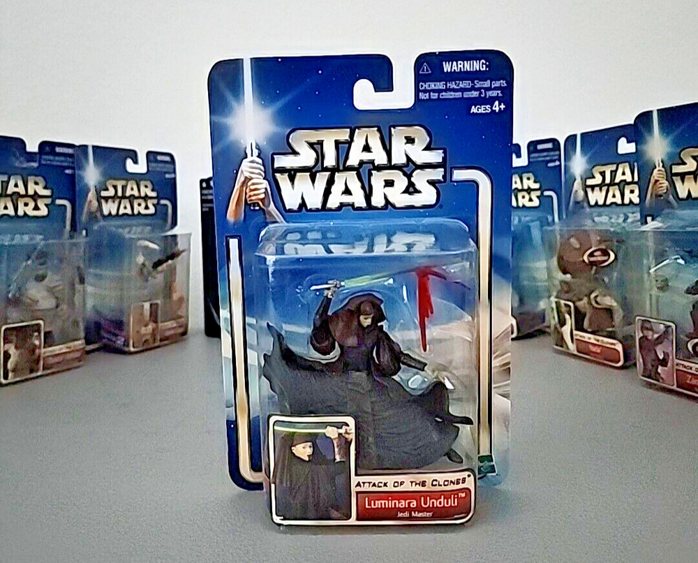 UNOPENED Luminara Unduli Jedi Master 2002 Hasbro Star Wars Attack of the Clones