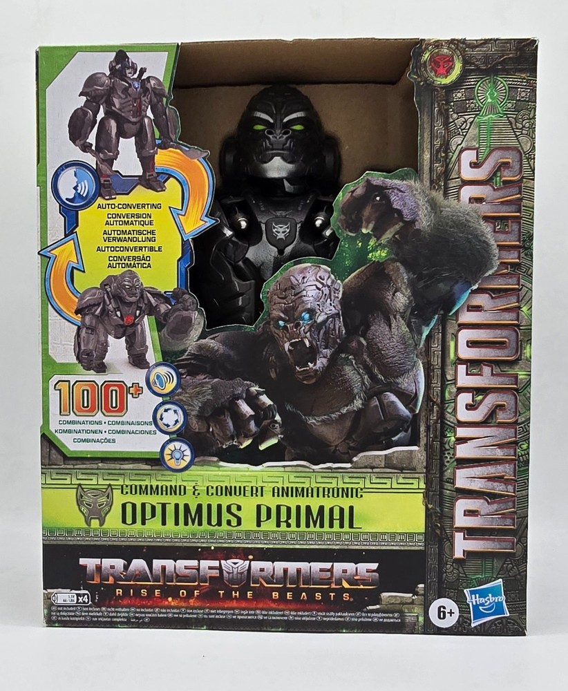 Transformers Rise of the Beasts Command Convert Animatronic Optimus Primal New