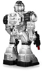 Remote Control Toy Robot Shoots Missiles Walk Dances Flashing Lights Sounds Boys