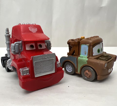 Disney Pixar Cars Mater & Mack Die Cast / Plastic Cars Trucks Mattel Lot of 2