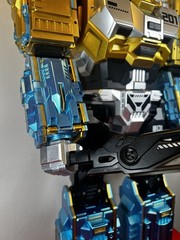 TRANSFORMING ROBOT SAMS CLUB MEMBER’S MARK HUGE 23″ GOLDTONE TO BLUE TOY TESTED