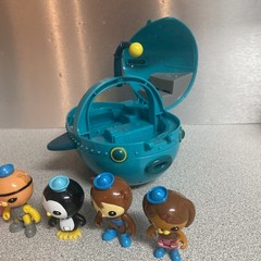 2010 Mattel Octonauts GUP A Mission Submarine + 5 Figs Peso Inkling Kwazii Dashi