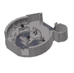 Custom USS Enterprise (NX-01) Bridge for 4.5 IN (1:16) FIGURE