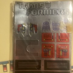 Sealed Transformers G1 MEGATRON STICKER SHEET & INSERT. EXTREMELY RARE