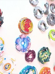 Lot of 20 Beyblade Tops Hasbro Collection Plus Rip Cords And Launchers