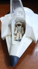 Mini Spacecraft Jet w Micro Astronaut Figure 1.25″ Pilot Toy Space Ship