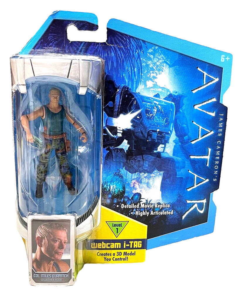 James Cameron AVATAR webcam i-TAG COL. MILES QUARITCH 3D Model 2009 Mattel LVL 1