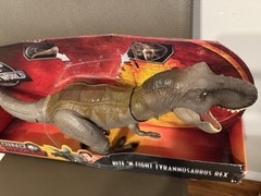 Jurassic World Dino Bite N’ Fight Tyrannosaurus T-Rex *Loose/Open Box Wear READ*