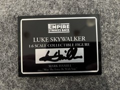 Hot Toys Luke Skywalker | Hand Signed Plaque by Mark Hamill