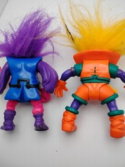 Lot Of 2 VINTAGE TROLL WARRIORS ODDVARD THE WIZARD And Fanta TYCO 1992 FIGURE