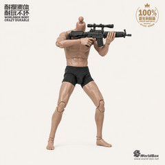 WorldBox AT011 1/6 Narrow Shoulder Muscular Male Figure Body TTM18 Hot Toys USA