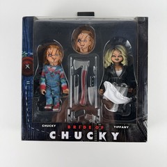 NECA Bride of Chucky 2 Pack Chucky & Tiffany w/Accessories – NEW SEALED