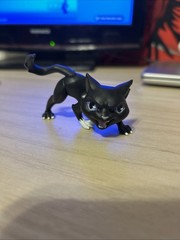 Warrior Cats SCOURGE Mini Figure Wave 1 Black Cat Erin Hunter