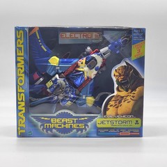 Vintage Hasbro Transformers Beast Machines Electronic Jetstorm Complete W/Box