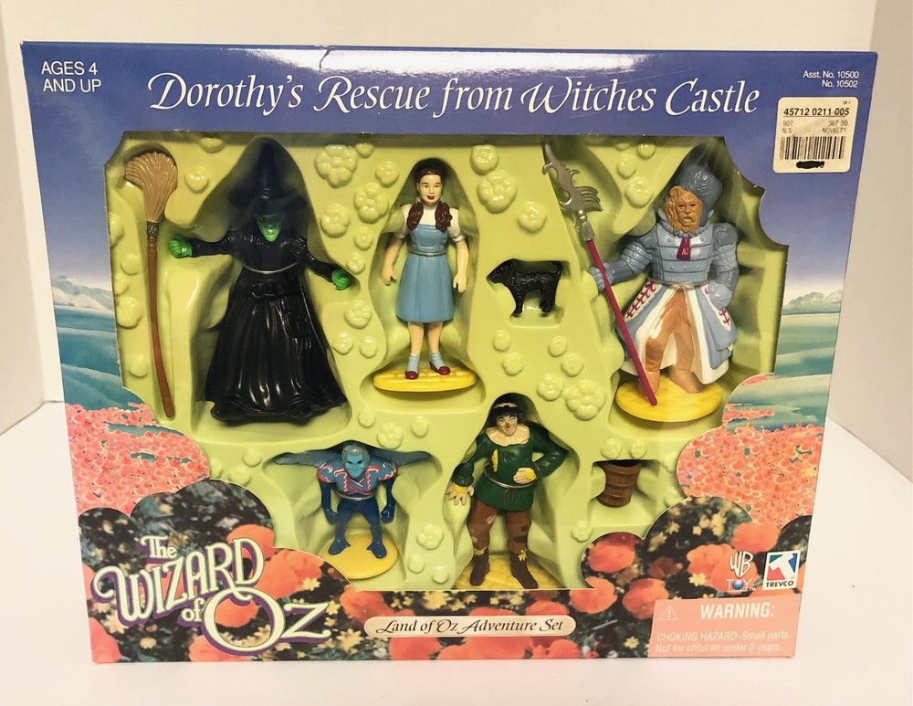 1998 Wizard Land Of Oz Adventure Set DOROTHY’S RESCUE Pvc Figures NEW Trevco Vtg