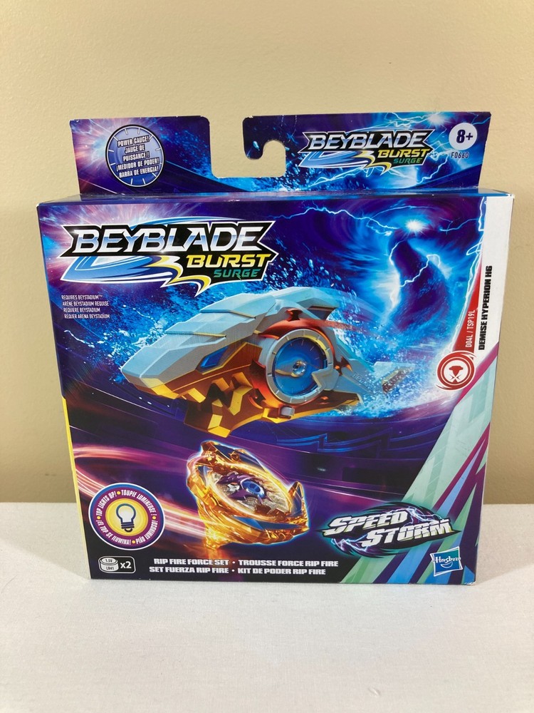 Beyblade Burst Surge Rip Fire Force Set Speed Storm Lights Up Demise Hyperion H6