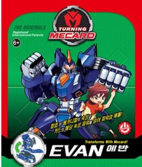 Turning Mecard EVAN Blue ver Main Hero Transforming Korean Robot Car Mecanimal