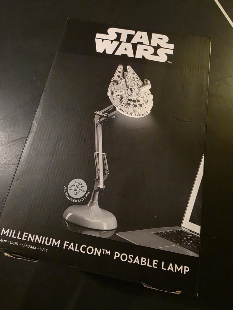 Star Wars Millennium Falcon Posable Desk Lamp Lamp by Paladone NEW