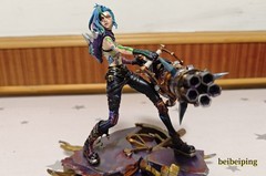 18CM League of Legends LOL Jinx PVC Statue Handmade Figure Model Collectibles