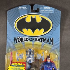 AQUA SLED BRUCE WAYNE WAL-MART WORLD OF BATMAN ACTION FIGURE NEW VINTAGE