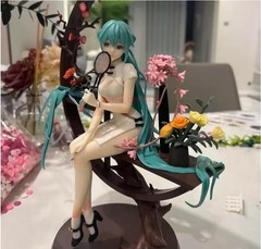 Hatsune Miku Cheongsam Hand Made PVC Collectible Anime Action Figure Statue