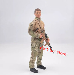 1/12 Male Camo Combat Uniform Model Clothes Suit For 6″ DAM CF Action Figure