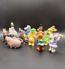 11 X Pound Puppies Miniatures Vintage 1986 Tonka Dog Cat Catcher Set Lot O 23