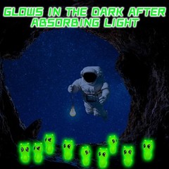 50 Pcs Mini Resin Alien Figures Glow in The Dark Tiny Aliens Figurine to Hide…