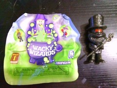 NEW Wacky Wizard mini figure series 1 BLACK PHATMOJO HARD TO FIND