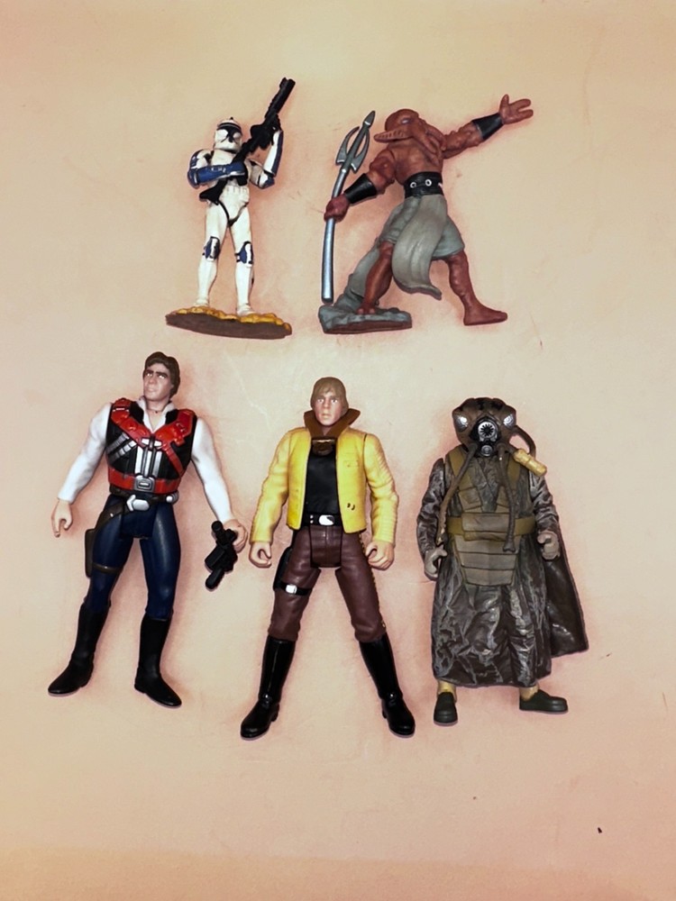 Vintage Star Wars ACTION FIGURES Kenner 90’S Lot Of 5 (#13)