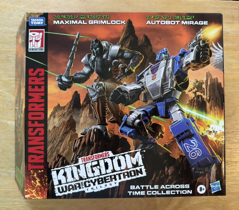 Transformers Kingdom Maximal Grimlock & Autobot Mirage WFC-K40 Hasbro Amazon NEW
