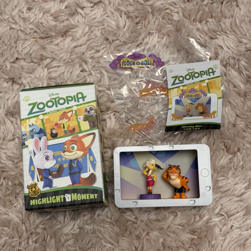 Pop Mart Disney Zootopia Highlight Moment Figure Set Gazelle & Tiger Dancer