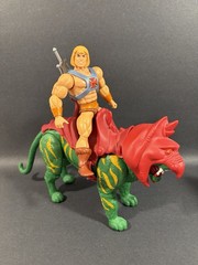 MASTERS OF THE UNIVERSE ORIGINS CARTOON COLLECTION FAKER 5” FIGURE & BATTLE CAT