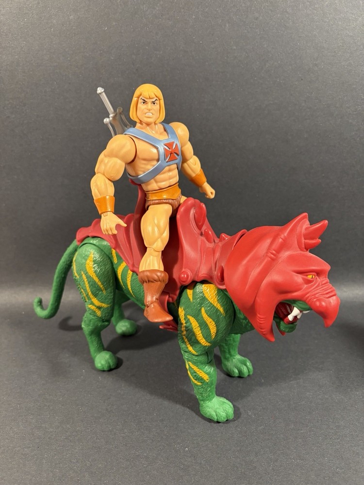 MASTERS OF THE UNIVERSE ORIGINS CARTOON COLLECTION FAKER 5” FIGURE & BATTLE CAT