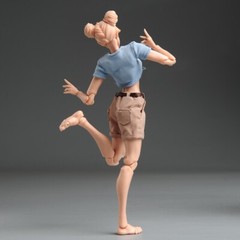 Romankey X COWL 1/12 Soldier Action Figure 6in Girl Suntan Skin Joint Body Model